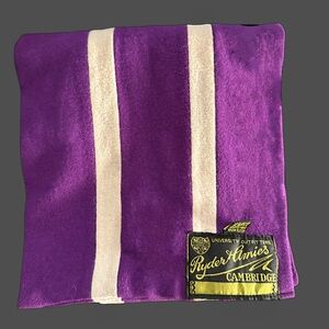 Purple and white Men's Scarf